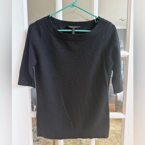 BCBG Maximara Black Cashmere Sweater - Size S